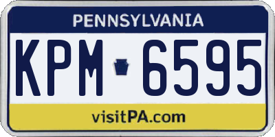 PA license plate KPM6595
