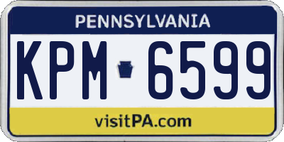 PA license plate KPM6599