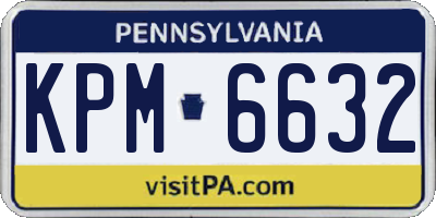 PA license plate KPM6632