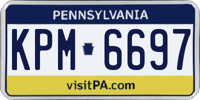 PA license plate KPM6697