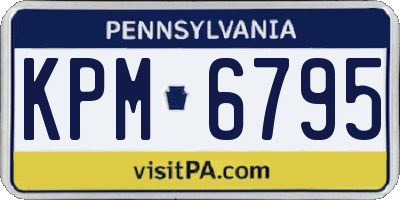 PA license plate KPM6795