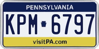 PA license plate KPM6797