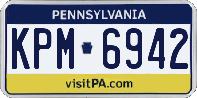PA license plate KPM6942