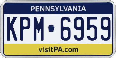 PA license plate KPM6959