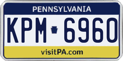PA license plate KPM6960