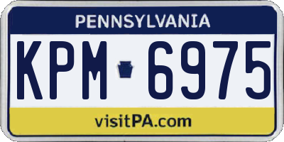 PA license plate KPM6975