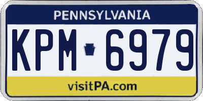PA license plate KPM6979