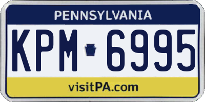 PA license plate KPM6995