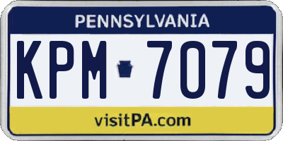 PA license plate KPM7079