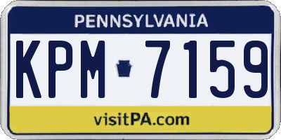 PA license plate KPM7159