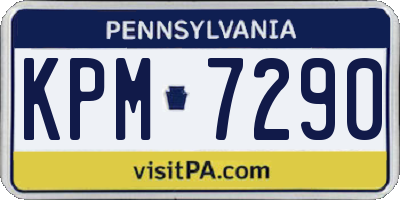 PA license plate KPM7290