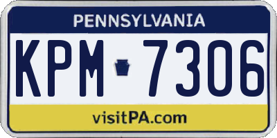PA license plate KPM7306