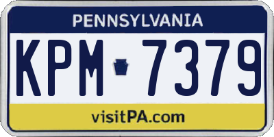 PA license plate KPM7379