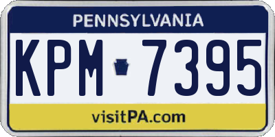 PA license plate KPM7395
