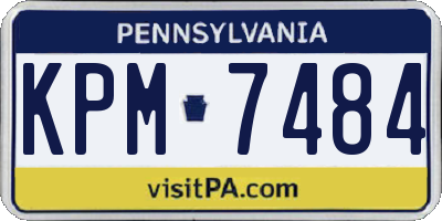 PA license plate KPM7484