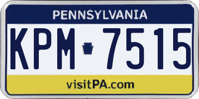 PA license plate KPM7515