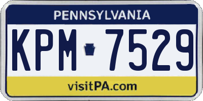 PA license plate KPM7529