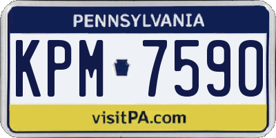 PA license plate KPM7590