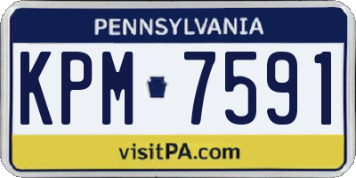 PA license plate KPM7591