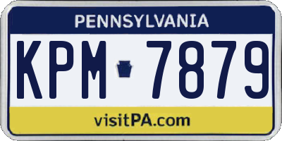 PA license plate KPM7879