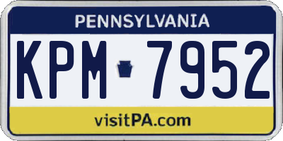 PA license plate KPM7952