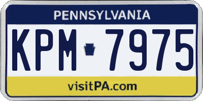 PA license plate KPM7975