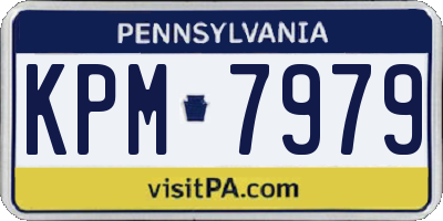 PA license plate KPM7979