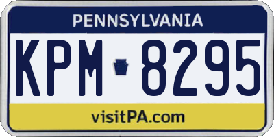 PA license plate KPM8295