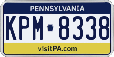 PA license plate KPM8338