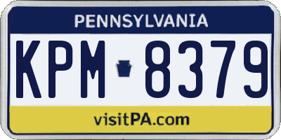 PA license plate KPM8379