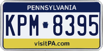 PA license plate KPM8395
