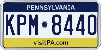 PA license plate KPM8440