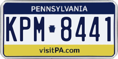 PA license plate KPM8441