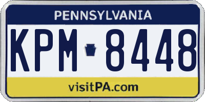 PA license plate KPM8448