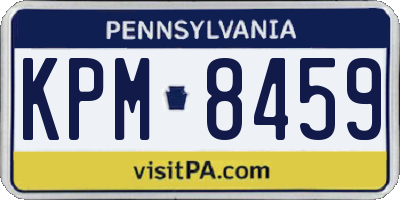 PA license plate KPM8459