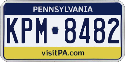 PA license plate KPM8482
