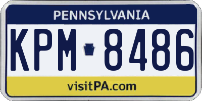PA license plate KPM8486