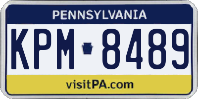 PA license plate KPM8489