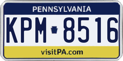 PA license plate KPM8516