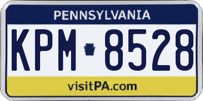 PA license plate KPM8528