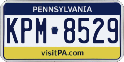 PA license plate KPM8529