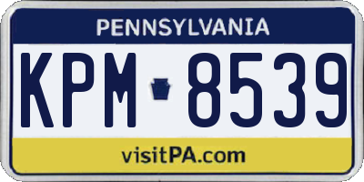 PA license plate KPM8539