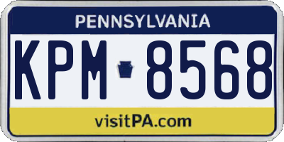 PA license plate KPM8568