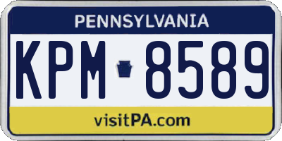 PA license plate KPM8589