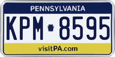 PA license plate KPM8595