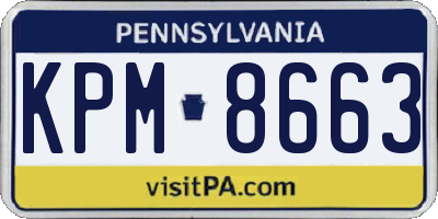 PA license plate KPM8663