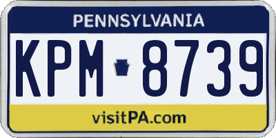 PA license plate KPM8739