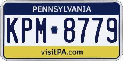 PA license plate KPM8779