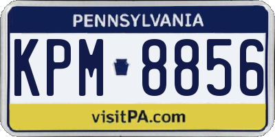 PA license plate KPM8856