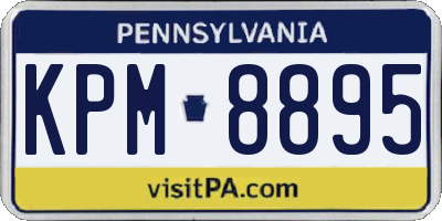 PA license plate KPM8895